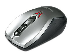 Genius Traveler D6600 Wireless Optical Mouse, Silver